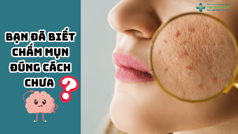 Chấm mụn đúng cách giúp da sạch mụn, không để lại thâm