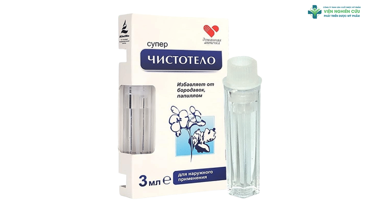 Công dụng của chấm mụn cóc Nga