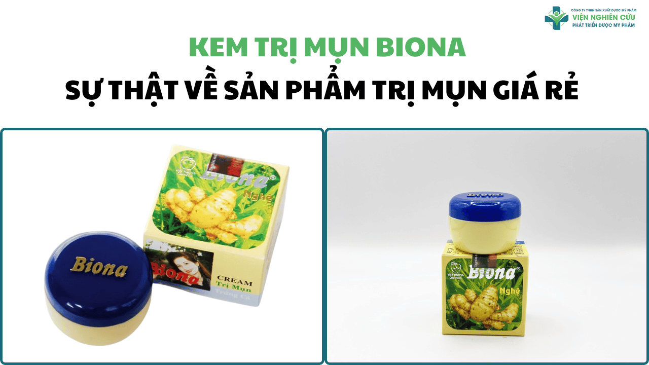 Kem trị mụn Biona_ Sự thật đằng sau sản phẩm trị mụn giá rẻ phổ biến