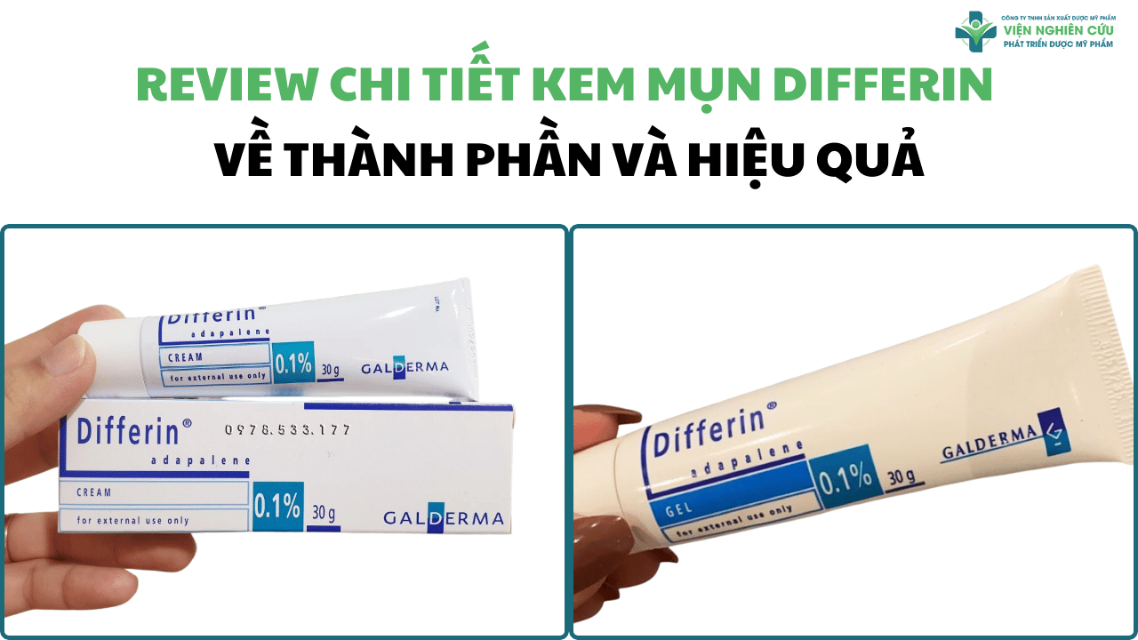 Review chi tiết kem mụn Differin về thành phần và hiệu quả