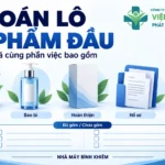 Minh họa: chi phí lô mỹ phẩm đầu tiên — Nhà máy Bỉnh Khiêm