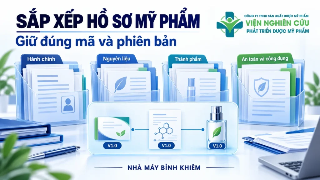 Minh họa: hồ sơ sản phẩm mỹ phẩm — Nhà máy Bỉnh Khiêm