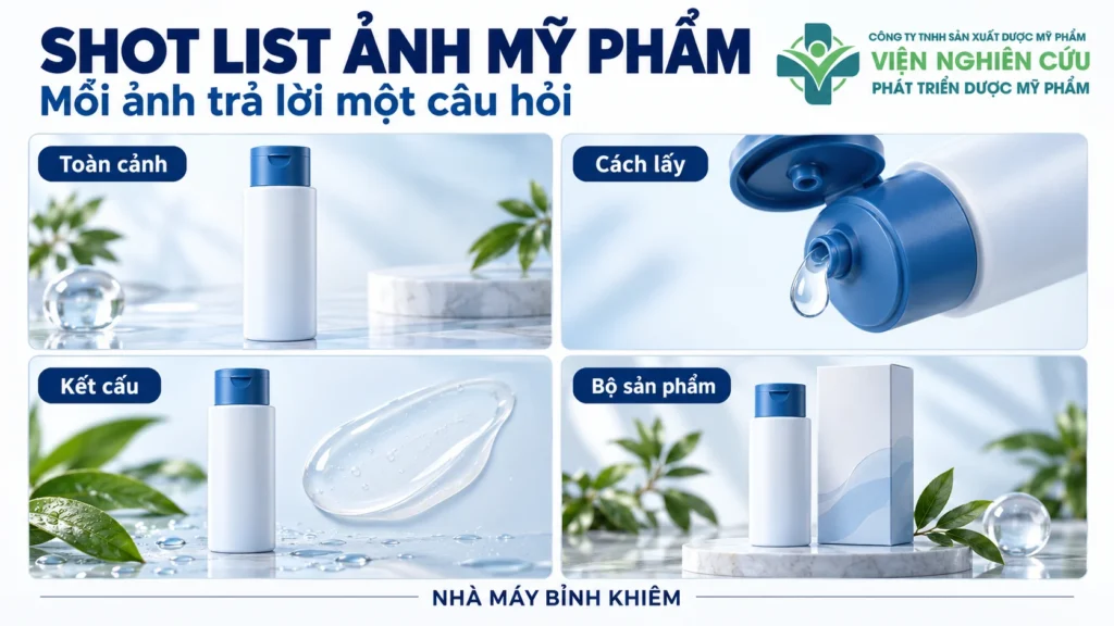 Minh họa: ảnh sản phẩm mỹ phẩm ra mắt — Nhà máy Bỉnh Khiêm